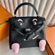 Hermes Kelly Doll Quelle Idole Bag in Noir Swift Calfskin