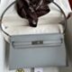 Hermes Kelly Elan Handmade Bag in Gris Pantin Epsom Calfskin