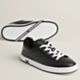 Hermes Men's Kid Sneakers in Black Calfskin