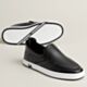 Hermes Men's Kiddy Slip-on Sneakers in Black Leather