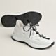 Hermes Katana Sneakers in White Knit and Calfskin