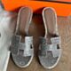 Hermes Oasis Sandals in Ombre Lizard Skin