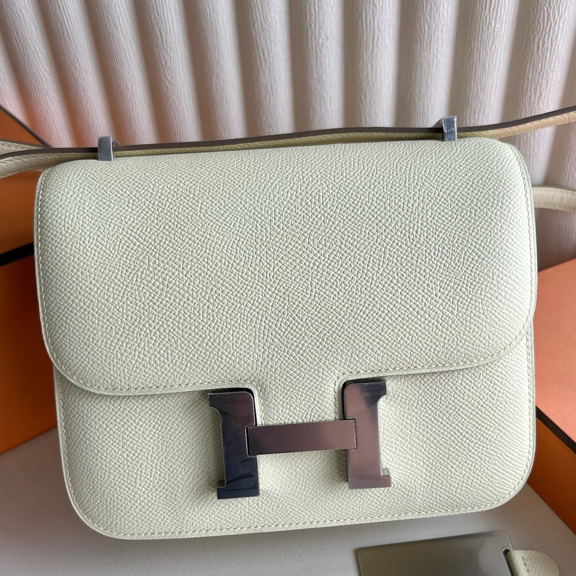 Hermes Constance III Mini 18 Mirror Bag in Jaune Milton Epsom Calfskin