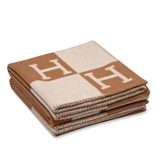 Hermes Camel Avalon Throw Blanket 