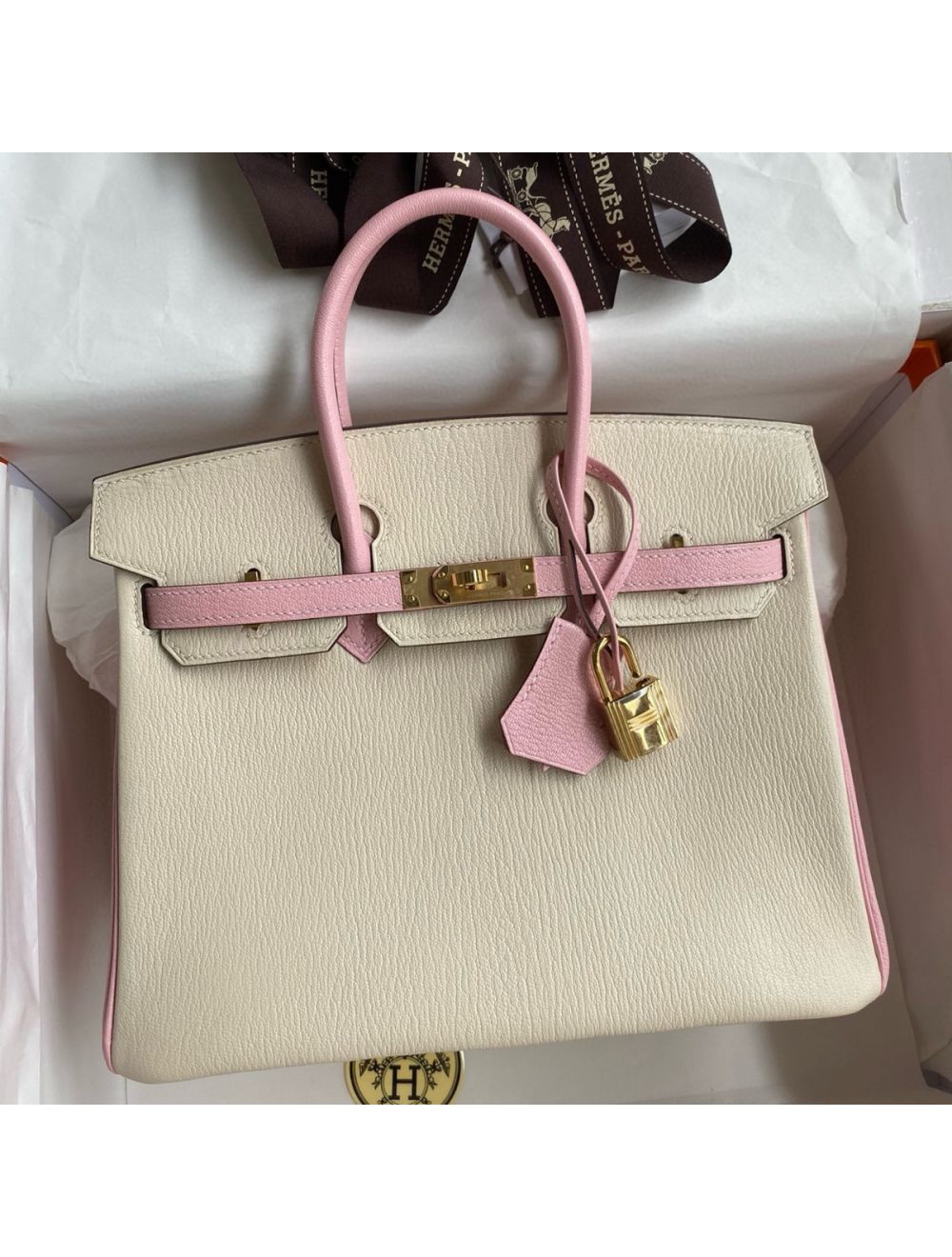 Replica Hermes Kelly Mini II Handmade Bag In Rose Confetti Epsom Leather