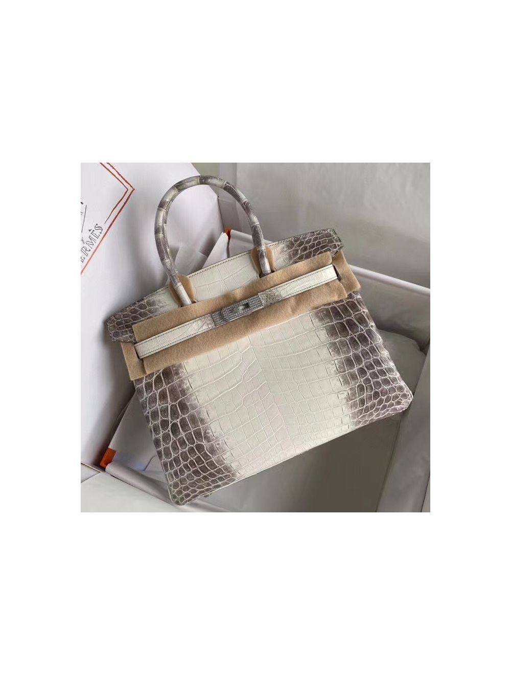 Replica Hermes Touch Birkin 25cm Limited Edition Taupe Bag