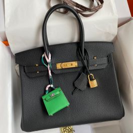 Hermes Birkin 30 Retourne Handmade Bags In Nata Clemence Leather