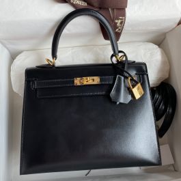 Replica Hermes Kelly 25cm Retourne Handmade Bag In Grey Swift Leather