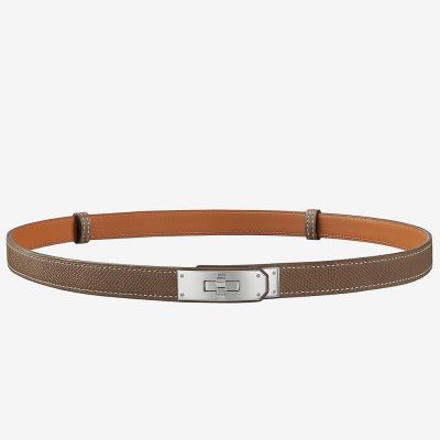 Hermes Kelly 18 Belt In Taupe Epsom Leather