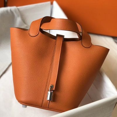 Replica Hermes Garden Party 36 Bag In Gold Clemence Leather
