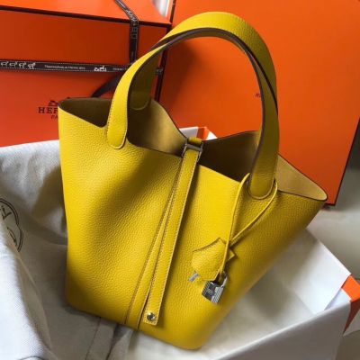 Replica Hermes Picotin Lock 18 Bag In Beton Clemence Leather
