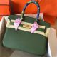 Hermes Birkin 30 Handmade Bag In Canopee Clemence Leather