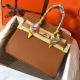 Hermes Birkin 30 Handmade Bag In Gold Epsom Leather