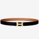 Hermes Mini Constance 24mm Reversible Belt Black/Gold