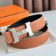Hermes Constance Reversible Belt 38MM in Gold Clemence Leather