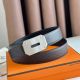 Hermes Neo Reversible Belt 32MM in Chocolate Clemence Leather