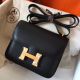 Hermes Constance 18 Handmade Bag In Black Epsom Leather
