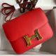 Hermes Constance 18 Handmade Bag In Rouge Coeur Epsom Calfski
