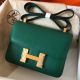 Hermes Constance 24 Handmade Bag In Malachite Epsom Leather