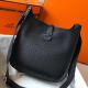 Hermes Evelyne III 29 PM Bag In Black Clemence Leather