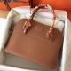Hermes Bolide 35 Handmade Bag In Gold Clemence Leather