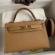 Hermes Kelly Mini II Sellier Handmade Bag In Chai Epsom Calfskin