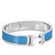 Hermes Blue Enamel Clic H PM Bracelet