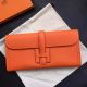 Hermes Jige Elan 29 Clutch Bag In Orange Epsom Calfskin