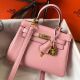 Hermes Kelly 20cm Bag In Pink Clemence Leather GHW