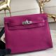 Hermes Kelly Danse Handmade Bag In Rose Purple Swift Leather