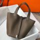 Hermes Picotin Lock 18 Bag In Trench Clemence Leather