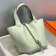 Hermes Picotin Lock 18 Bag In Vert Fizz Clemence Leather