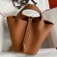 Hermes Picotin Lock 18 Handmade Bag in Gold Clemence Leather
