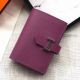 Hermes Bearn Mini Wallet In Purple Epsom Leather