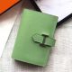 Hermes Bearn Mini Wallet In Vert Criquet Epsom Leather