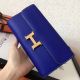 Hermes Constance Long Wallet In Blue Electric Epsom Leather