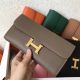 Hermes Constance Long Wallet In Taupe Epsom Leather